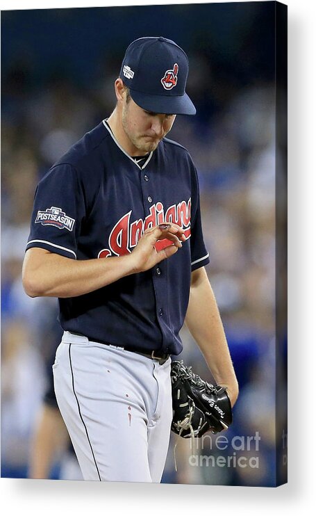 Three Quarter Length Acrylic Print featuring the photograph Trevor Bauer by Vaughn Ridley