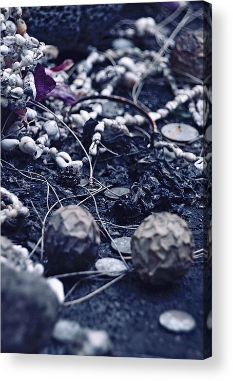 Mementos Acrylic Print featuring the photograph Offerings by Kerry Obrist