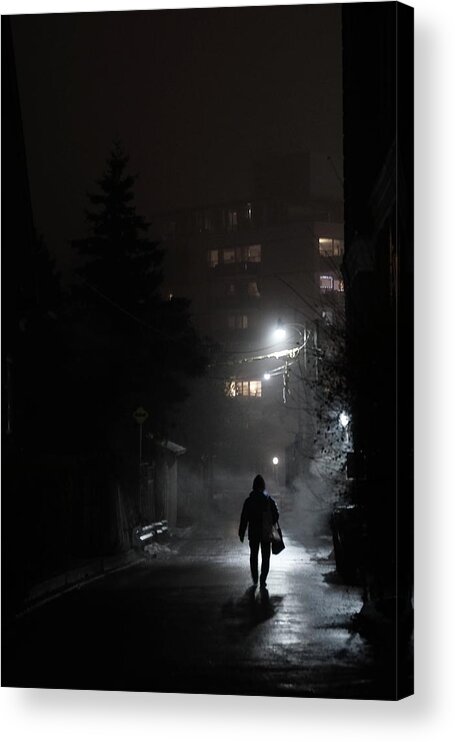 Urban Acrylic Print featuring the photograph Up The Alley by Kreddible Trout