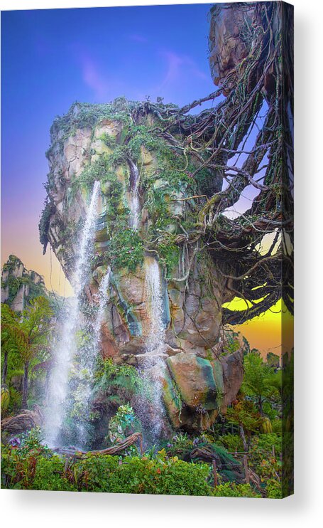 Wdw Acrylic Print featuring the photograph Valley of Mo'ara Floating Mountain by Mark Andrew Thomas