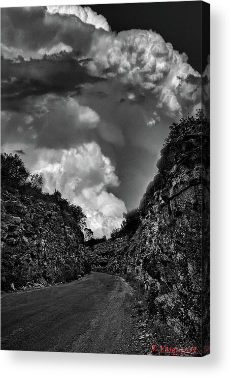 Road Acrylic Print featuring the photograph Valley Road by Rene Vasquez