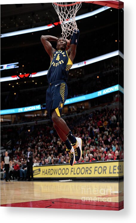 Nba Pro Basketball Acrylic Print featuring the photograph Victor Oladipo by David Dow