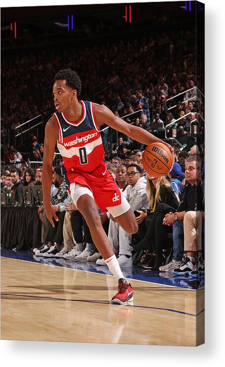 Nba Pro Basketball Acrylic Print featuring the photograph Washington Wizards v New York Knicks by Nathaniel S. Butler