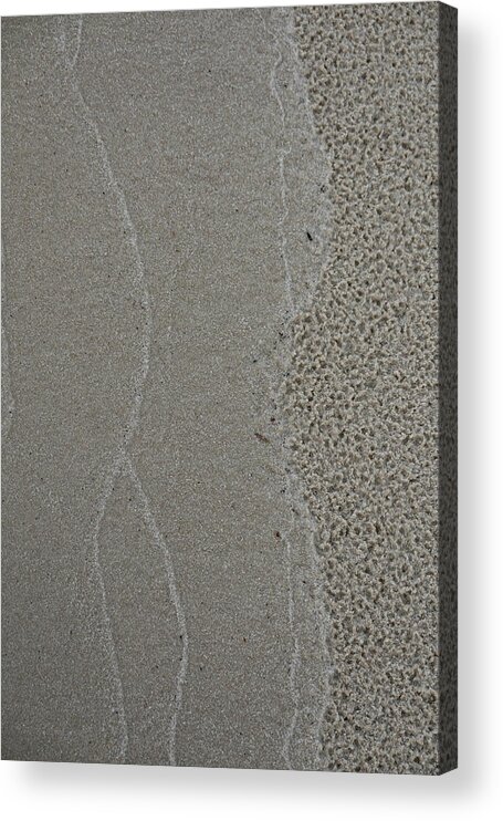 Water Acrylic Print featuring the photograph Water And Sand Abstract by Phil And Karen Rispin