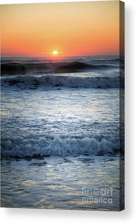 Waves Acrylic Print featuring the photograph Wave Cascade by Becqi Sherman