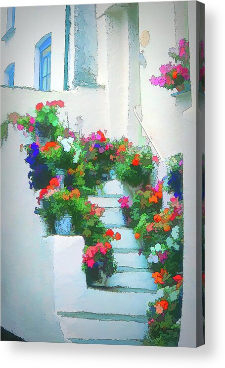 Flowers Acrylic Print featuring the photograph Welcoming by Jerry Griffin