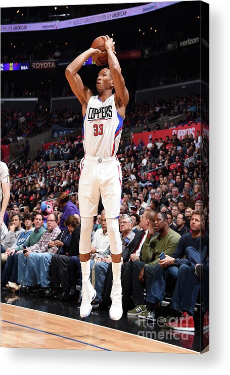 Nba Pro Basketball Acrylic Print featuring the photograph Wesley Johnson by Andrew D. Bernstein