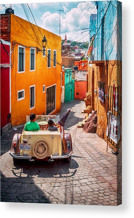 Guanajuato Acrylic Print featuring the photograph Who said Mexicans were poor by Tatiana Travelways