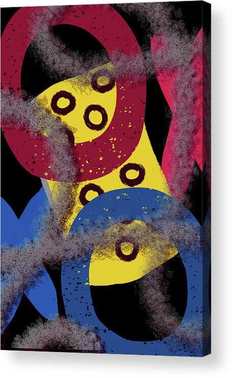  Acrylic Print featuring the digital art Xs and Os by Michelle Hoffmann