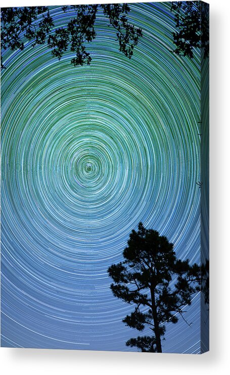 Night Photography Acrylic Print featuring the photograph You Spin Me Round by KC Hulsman