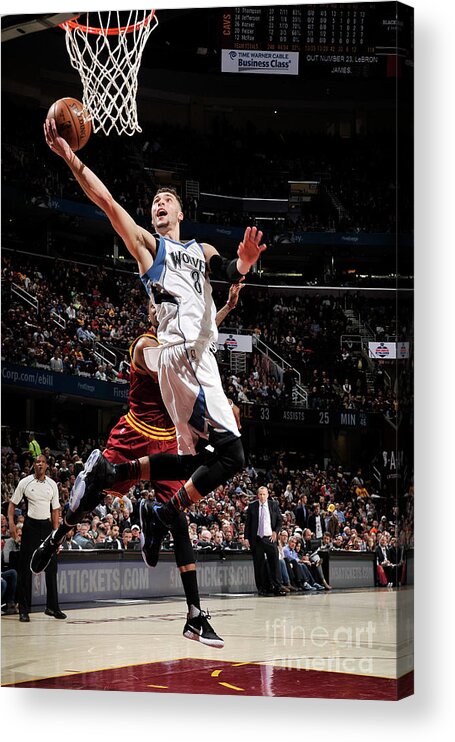 Nba Pro Basketball Acrylic Print featuring the photograph Zach Lavine by David Liam Kyle
