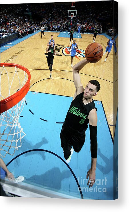 Zach Lavine Acrylic Print featuring the photograph Zach Lavine by Layne Murdoch