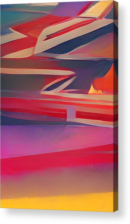  Acrylic Print featuring the digital art ZigZag by Rod Turner