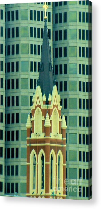 Dallas Acrylic Print featuring the photograph Downtown Dallas by Janette Boyd