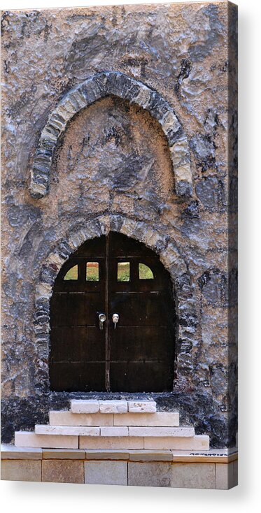 Jerusalem Acrylic Print featuring the painting Jerusalem Doorway by Robert Handler