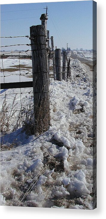 Fence Acrylic Print featuring the photograph Looking Homeward by Susan Stephenson