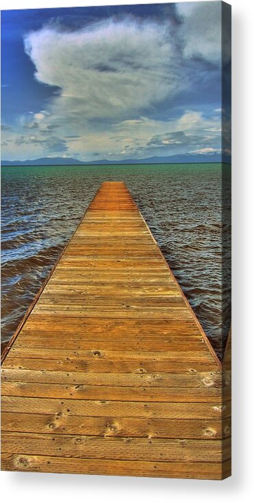 Nature Acrylic Print featuring the photograph The Bridge to nowhere and everywhere by Brad Scott