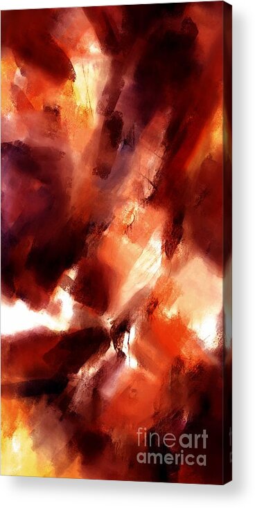 Abstract Design Acrylic Print featuring the digital art Untitled 23 by Thomas Zuber