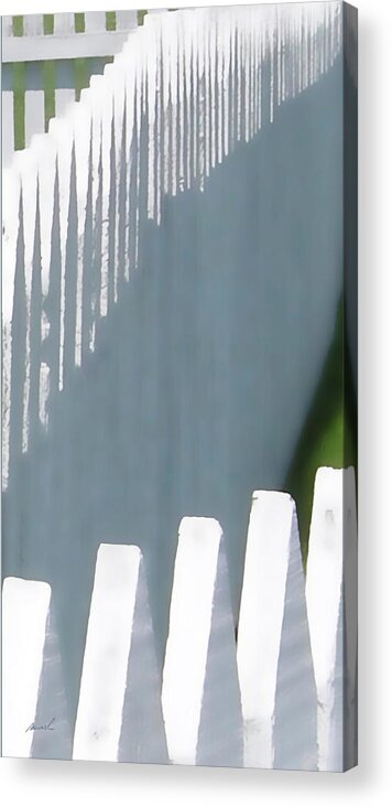 white Picket Fence Acrylic Print featuring the photograph White Picket Fence 1 by The Art of Marsha Charlebois