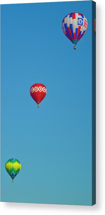Hot Air Ballons Acrylic Print featuring the photograph Color Sky by Arthur Bohlmann