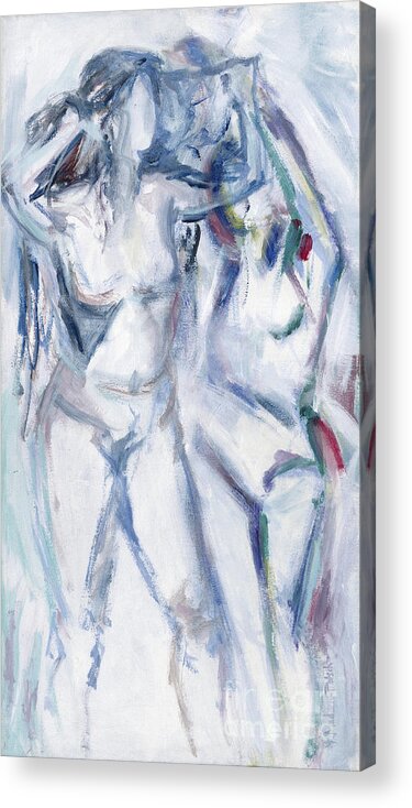 Acrylic Acrylic Print featuring the painting Dancers by Kerryn Madsen-Pietsch