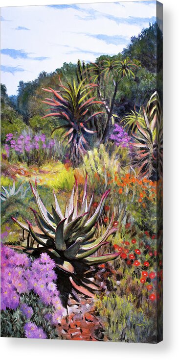  Acrylic Print featuring the painting Fernkloof Fynbos by Christopher Reid