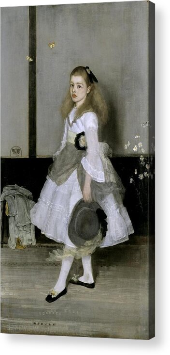 James Abbott Mcneill Whistler 18341903  Harmony In Grey And Green Acrylic Print featuring the painting Harmony in Grey and Green by James Abbott