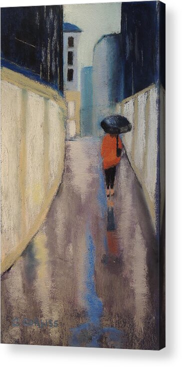 Venice Acrylic Print featuring the painting Venice Rain by Carol Corliss