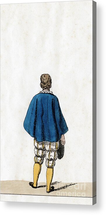 Engraving Acrylic Print featuring the drawing Theatre Costume Design For Shakespeares #4 by Print Collector