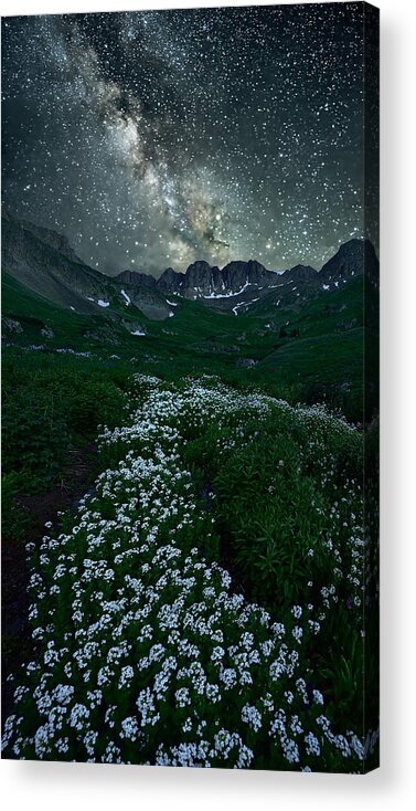 Milkyway Acrylic Print featuring the photograph Starring Path by Mei Xu