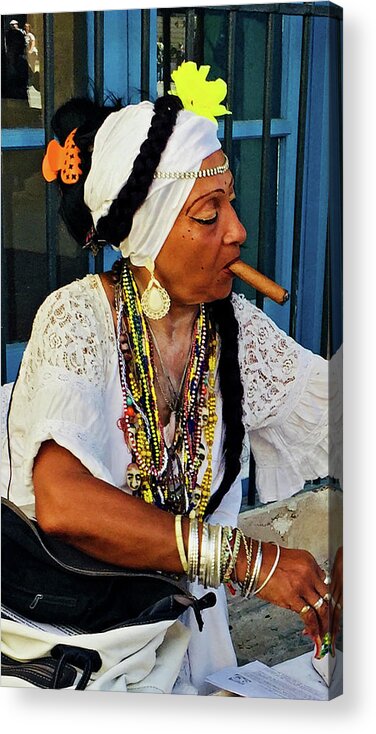 Cuba Acrylic Print featuring the photograph Adalela by Kerry Obrist