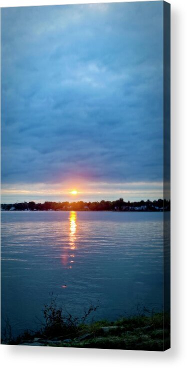 2d Acrylic Print featuring the photograph Blue Sunset by Brian Wallace