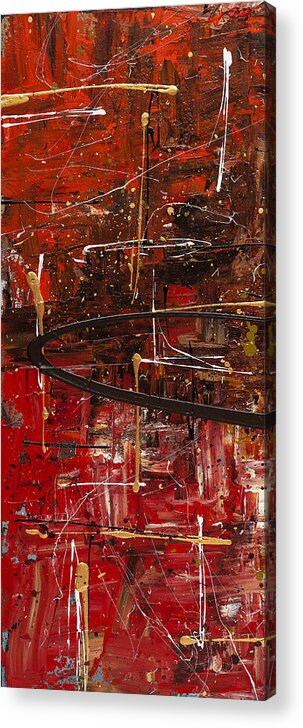 Abstract Art Acrylic Print featuring the painting Autumn1 by Carmen Guedez