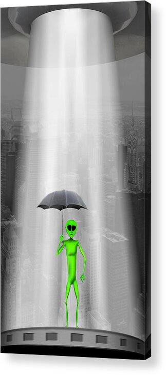 Surrealism Acrylic Print featuring the photograph No Intelligent Life Here by Mike McGlothlen