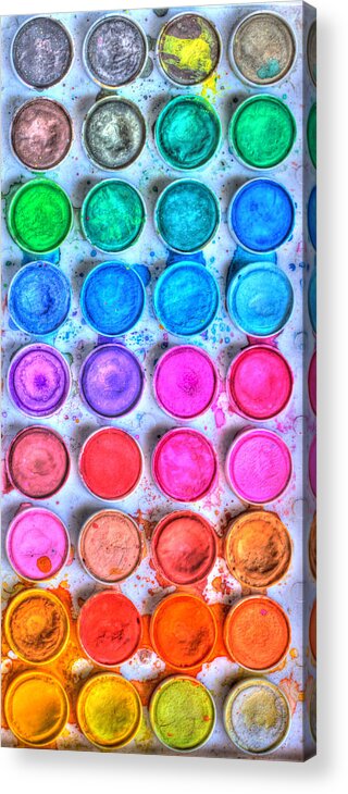Paint Acrylic Print featuring the photograph Watercolor Delight by Heidi Smith