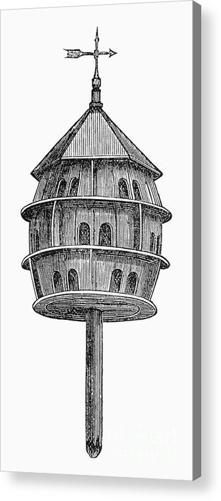19th Century Acrylic Print featuring the photograph BIRDHOUSE, 19th CENTURY by Granger