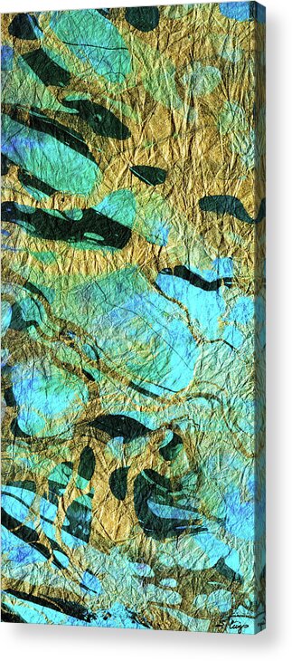 Abstract Acrylic Print featuring the painting Abstract Art - Deeper Visions 3 - Sharon Cummings by Sharon Cummings