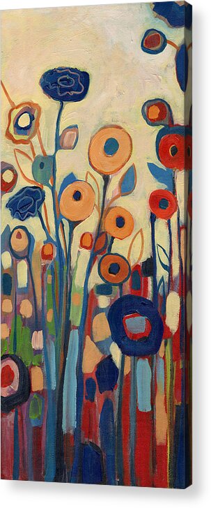  Acrylic Print featuring the painting Meet Me in My Garden Dreams Part B by Jennifer Lommers