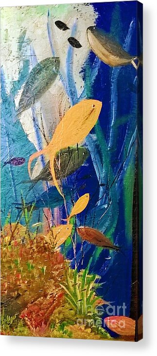 Sea Ocean Beach Fish Acrylic Print featuring the painting Reef by James and Donna Daugherty