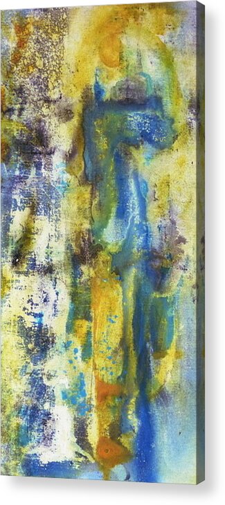 Abstract Acrylic Print featuring the painting Untitled3 by 'REA' Gallery
