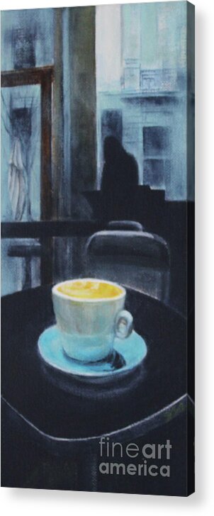 Coffee Acrylic Print featuring the painting Fancy A Cuppa? by Jane See
