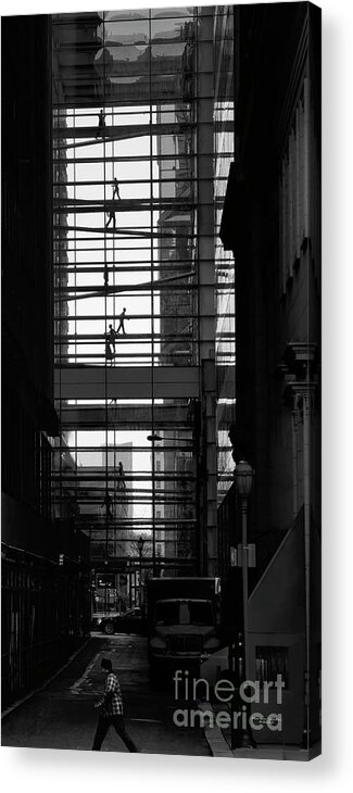 Concourse Acrylic Print featuring the photograph Walking by Marvin Spates