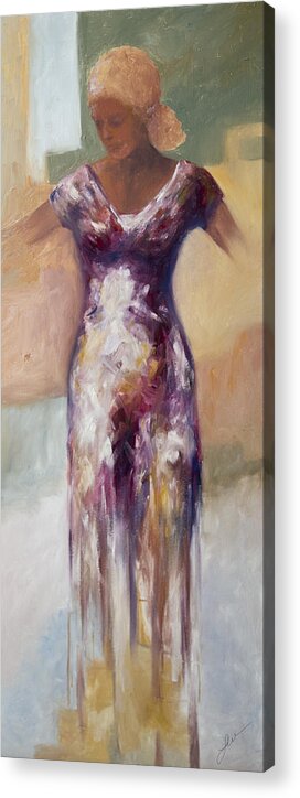 Oil Acrylic Print featuring the painting Become by Lindsey Weimer