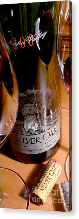 Wine Acrylic Print featuring the photograph Big Oak by Jon Neidert