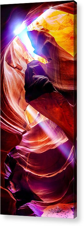 Antelope Canyon Acrylic Print featuring the photograph Hideout by Az Jackson