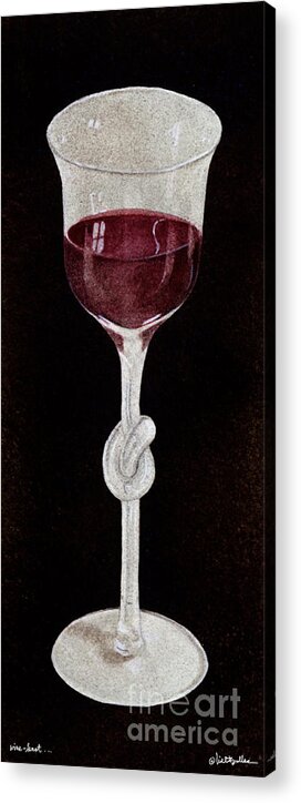 Will Bullas Acrylic Print featuring the painting Wine Knot... by Will Bullas