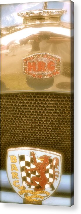 Barc Acrylic Print featuring the photograph BARC Badge on a HRG by John Colley