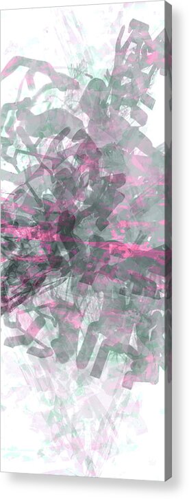 Sketch Acrylic Print featuring the digital art Accents Sprayed Out Loud Inverted by Poster Book