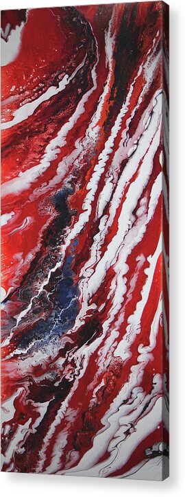 Caliente Acrylic Print featuring the painting Molten Caliente by Madeleine Arnett