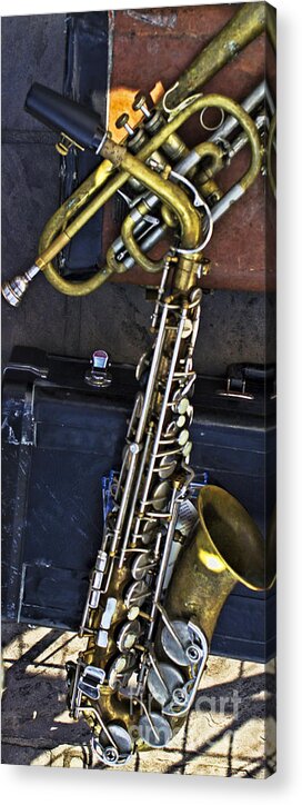 Sax Acrylic Print featuring the photograph The Horns by Steven Parker